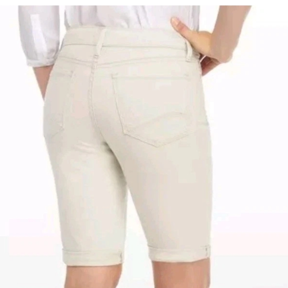 NYDJ Briella Long Shorts Woman Plus Sz 16 Clay Lift Tuck Tech Travel Walking Nwt - Picture 11 of 11